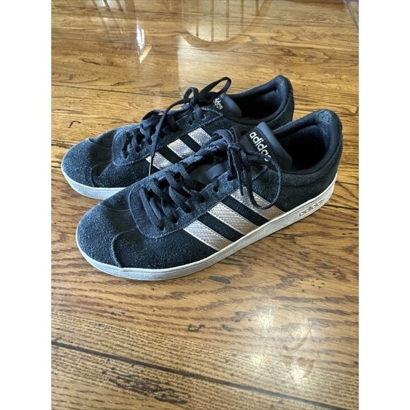 PRE-OWNED Adidas Ortholite F oat Mens Low Top Size 10 Black/White - Picture 7 of 7